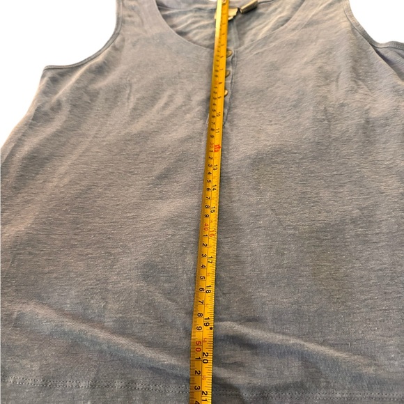Joie Light Blue Linen Tank Top, size Small - Picture 2 of 5